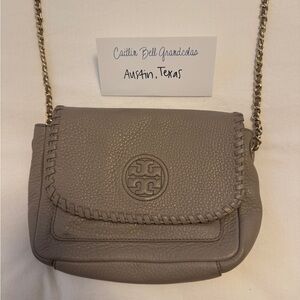 Tory Burch gray crossbody bag